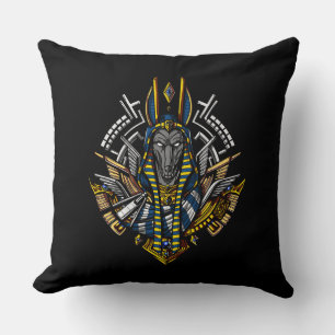Egyptische god Anubis Ancient Wolf Pharaoh Kussen