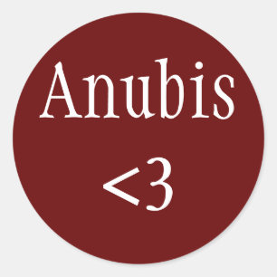 Egyptische god Anubis Love sticker