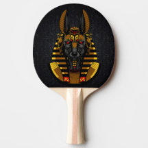 Egyptische god Anubis Ping Pong Paddle