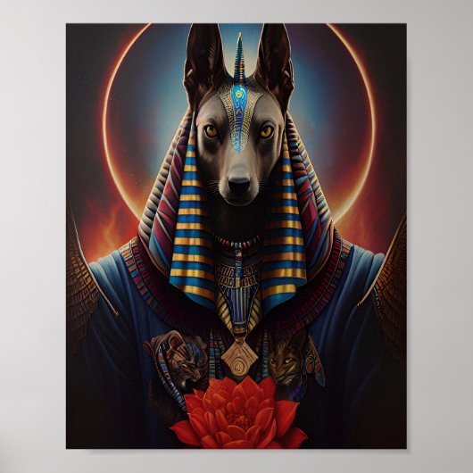 Egyptische god Anubis Poster (Voorkant)