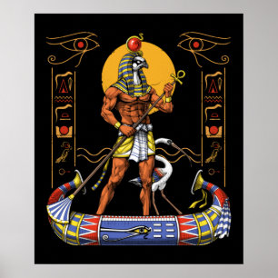 Egyptische God Ra Poster