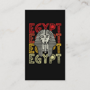 Egyptische god Tutankhamun Retro Egypt Farao Visitekaartje