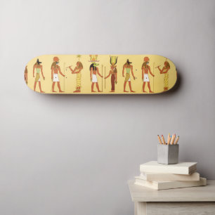Egyptische goden en goden skateboard