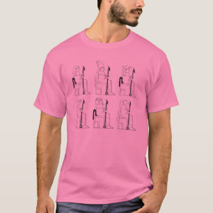 Egyptische goden in de klas t-shirt