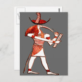 Egyptische goden *Memphian Ptah* Briefkaart (Voorkant / Achterkant)