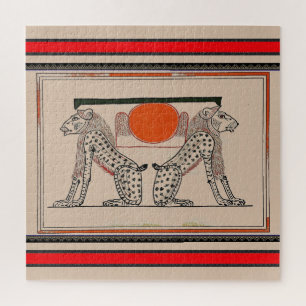 Egyptische goden Puzzle Legpuzzel