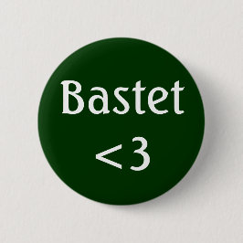 Egyptische godin - badge voor de bastetliefde ronde button 5,7 cm