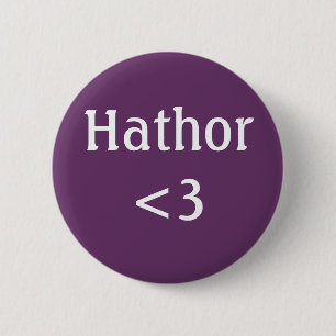 Egyptische godin - badge voor de liefde van Hathor Ronde Button 5,7 Cm