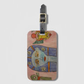 Egyptische godin bagagelabel (Voorkant (verticaal))
