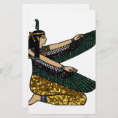 egyptische godin briefpapier (Voorkant / Achterkant)