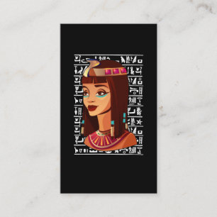 Egyptische godin Cleopatra Egypt Hieroglyphs Visitekaartje