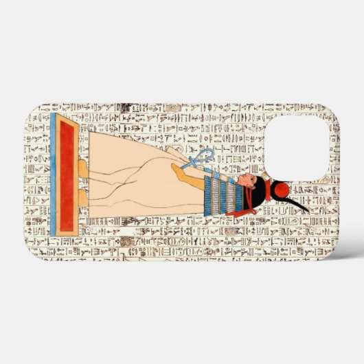 Egyptische godin Hathor Hiërogliefen Case-Mate iPhone Case (Achterkant (horizontaal))