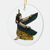 egyptische godin keramisch ornament (Links)