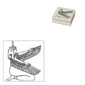 Egyptische godin kunststempel 	rubberstempel (Gestempeld)