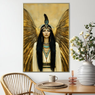 Egyptische Godin Maat Fantasy Art Poster