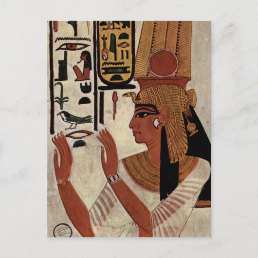 Egyptische godin Nefertari Briefkaart (Voorkant)