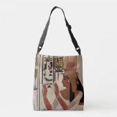 Egyptische godin Nefertari Crossbody Tas (Achterkant)