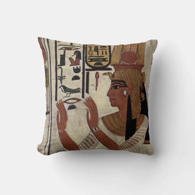 Egyptische godin Nefertari Kussen (Voorkant)