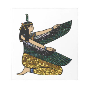 egyptische godin notitieblok