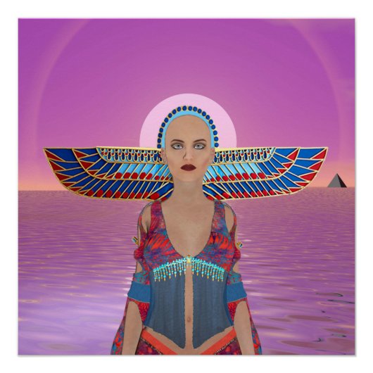 Egyptische godin perfect poster (Voorkant)