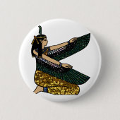 egyptische godin ronde button 5,7 cm (Voorkant)