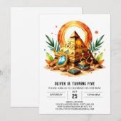 Egyptische gouden Boho piramides Verjaardag Kaart (Voorkant / Achterkant)