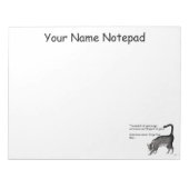 Egyptische Grijze Tabby Cat Notitieblok (Voorkant)