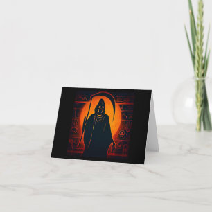Egyptische Grim Reaper Halloween 1 Kaart