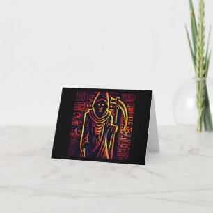 Egyptische Grim Reaper Halloween 3 Kaart