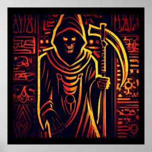 Egyptische Grim Reaper Halloween 3 Poster