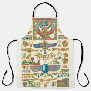 Egyptische hiërogliefen All-Over Print Schort