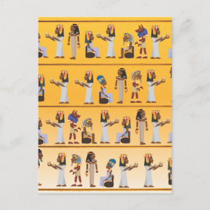 Egyptische hiërogliefen briefkaart