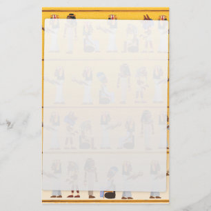 Egyptische hiërogliefen briefpapier