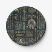 Egyptische hiërogliefen en godheden - Abalone en g Papieren Bordje (Voorkant)