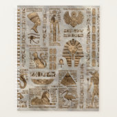 Egyptische hiërogliefen en godheden - goud planner (Voorkant)