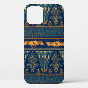 Egyptische hiërogliefen Gouden Kevers Gouden Glitt iPhone 12 Hoesje