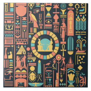 Egyptische hiërogliefen Keramische Tegel Tegeltje