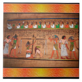 egyptische hiërogliefen-keramische Tegel Tegeltje (Voorkant)