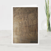 Egyptische hiërogliefen muur achtergrond kaart (Voorkant)