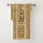 Egyptische hiërogliefen  textuur bad handdoek (Insitu)