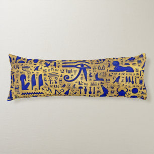 Egyptische hiërogliefhebbers, Lazuli en Gold Lichaamskussen