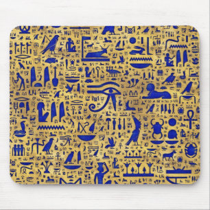 Egyptische hiërogliefhebbers, Lazuli en Gold Muismat