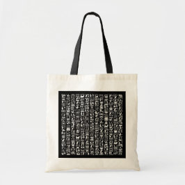 Egyptische Hieroglyph Canvas tas