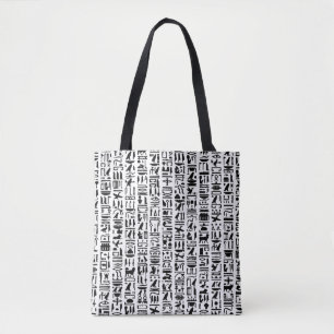 Egyptische Hieroglyph Canvas tas