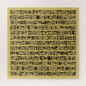 Egyptische Hieroglyph Jigzaag Puzzle Legpuzzel (Horizontaal)