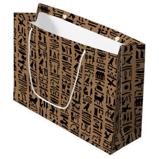 Egyptische Hieroglyph Large Gift Bag Groot Cadeauzakje