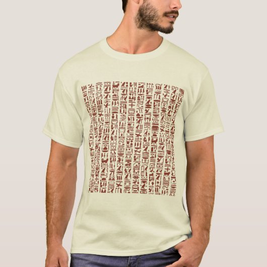 Egyptische Hieroglyph T-Shirt (Voorkant)