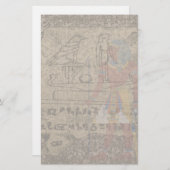 Egyptische Hieroglyphic Briefpapier (Voorkant / Achterkant)