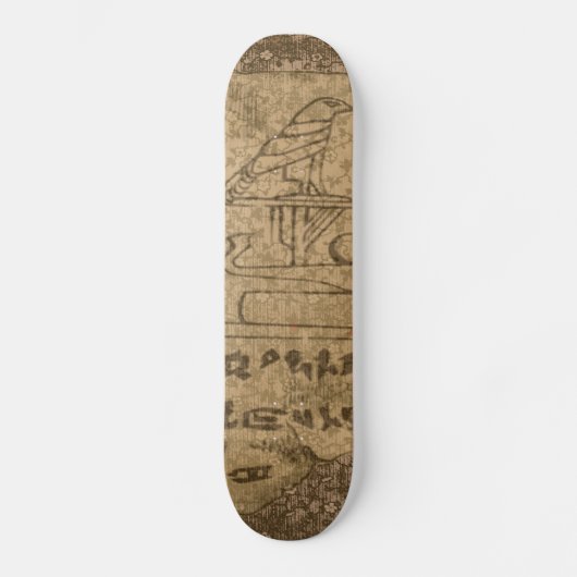 Egyptische Hieroglyphic Skateboard (Voorkant)