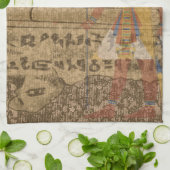 Egyptische Hieroglyphic Theedoek (Gevouwen)